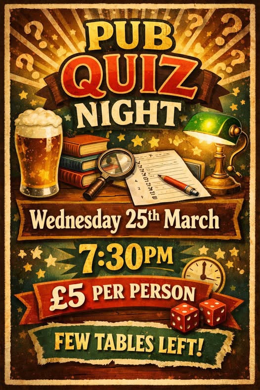 pub quiz 25 march